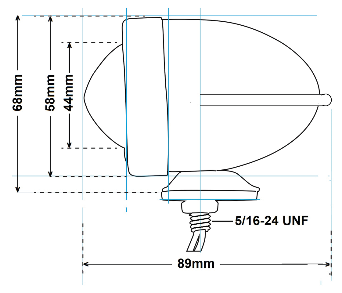Zodiac Bullet Marker Light "winged" – Electric & Light