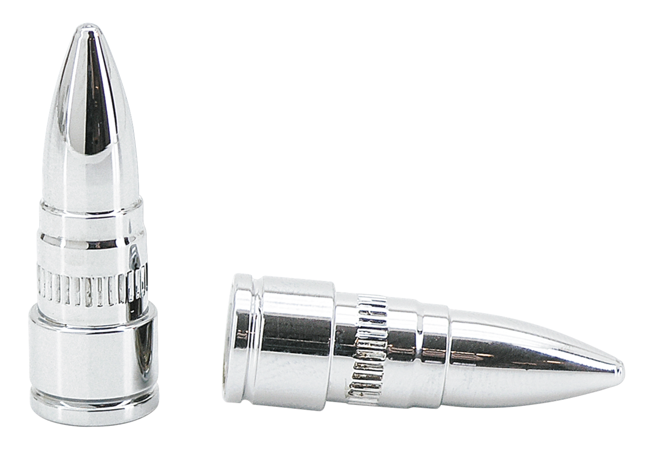 Zodiac Chrome Billet Bullet Valve Stem Caps – Wheel & Tire