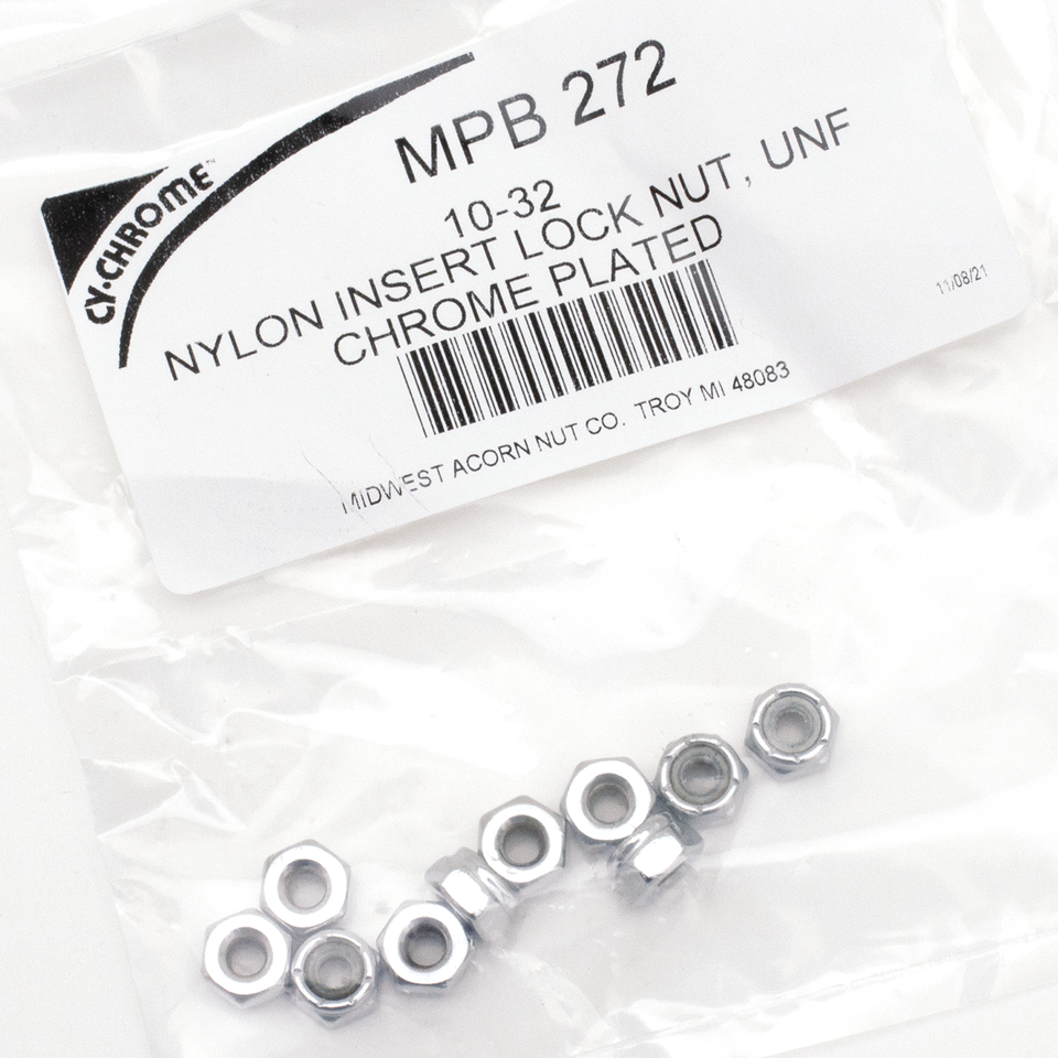 Midwest Acorn Nut Company Chrome Nyloc Nut Assortment – Hardware
