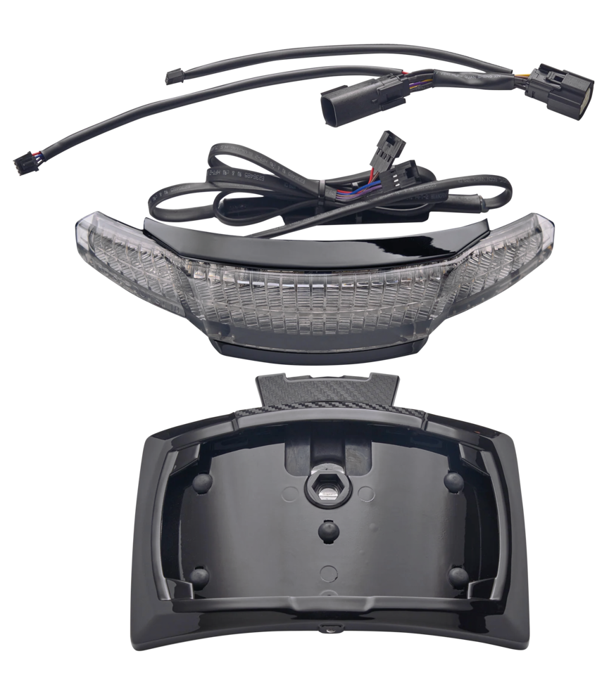 Ciro Latitude Lightstrike Tail Light & License Plate Holder for Touring – Electric & Light