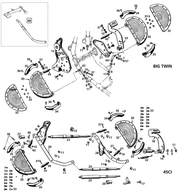 Samwel Supplies Footboard Parts for Early Big Twin & 45CI – Foot Control