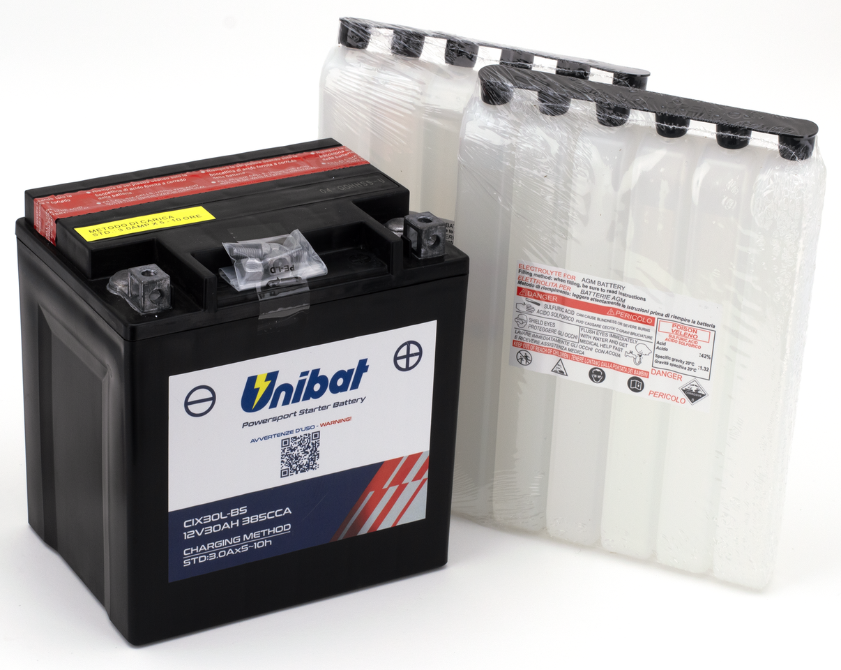 Unibat Agm Dry Batteries with Acid Pack – Engine Electrics