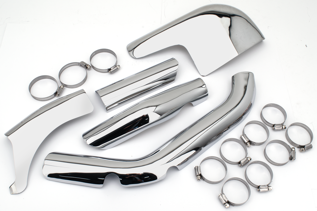 V-Twin Heat Shield Kit for Cross-Over Headers – Exhaust