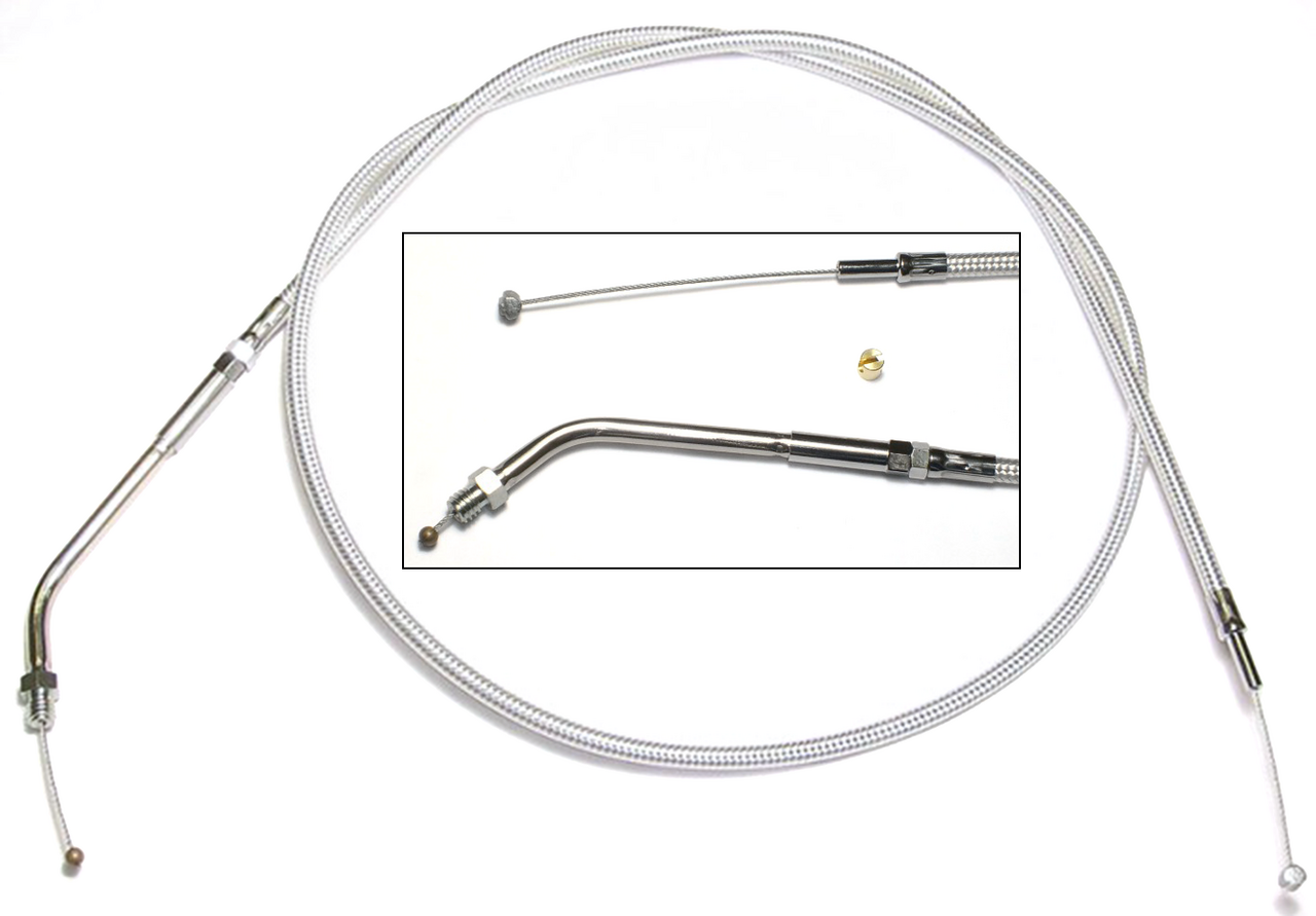 Magnum Shielding T07 - Throttle & Idle Cable 2002-2007 Touring – Control Cables & Hydraulic Lines