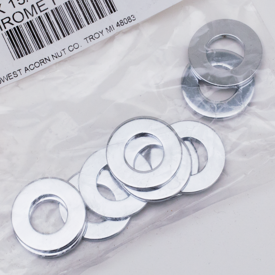 Midwest Acorn Nut Company Special Size Chrome-Plated Flat Washers – Hardware